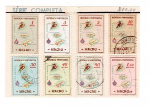 Angola 1955 Used Full Set of Angola Maps SC#386-393 MF#379-386