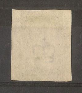 GB 1840 1d Black Plate 1b Re-Entry - 4 Margins