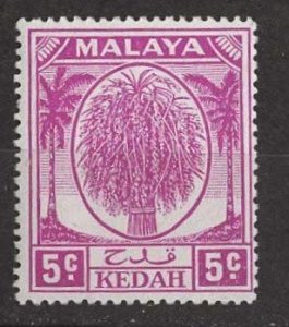 Malaya-Kedah # 65  Sheaf of Rice 5c   1952   (1) Mint NH