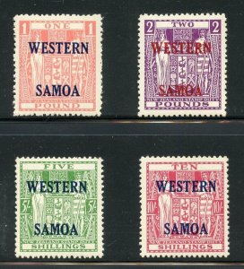 WESTERN SAMOA  1955 SCOTT #216/19, SG# 232/35  MINT NEVER HINGED
