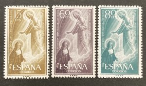 Spain 1957 #863-5, Wholesale lot of 5, MNH, CV $4.50