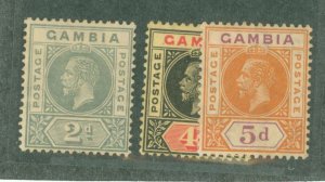 Gambia #73/76-7 Unused Single