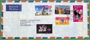 ZA1484 - KENYA - POSTAL HISTORY - Airmail COVER to SWITZERLAND    1981 Minerals