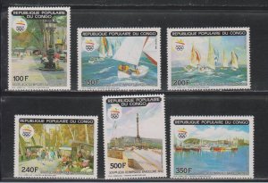 Congo # 860-865, Barcelona Summer Olympics, Mint Hinged, 1/3  Cat.