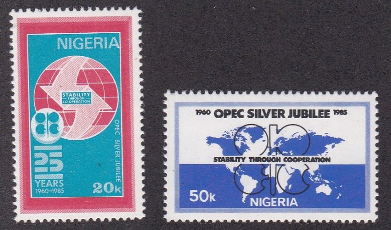 Nigeria # 471-472, OPEC 25th Anniversary, NH, 1/2 Cat.