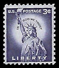 PCBstamps  US #1035c 3c Statue of Liberty, MNH, (1)