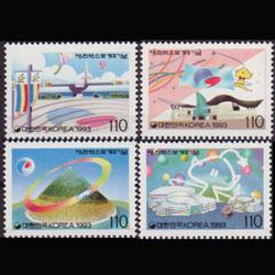 KOREA 1993 - Scott# 1622-3B Taejon Expo. Set of 4 NH