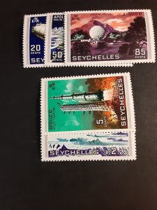 +Seychelles #252-256           MNH