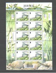 JERSEY 2001EUROPE+FAUNA#989-994 MNH;6 SHEETS=$27.00,1 set=$3.25(CMPLT ISSUE)