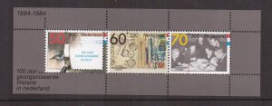 Netherlands  #B604-B606a  MNH   1984  sheet philately