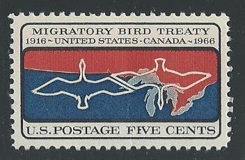 US Cat # 1306, Migratory Bird Treaty, MNH*-