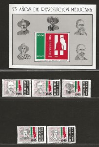 MEXICO SC# 1414-19   FVF/MNH