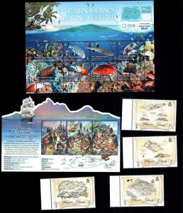 Pitcairn islands 827 828-831 832   MNH cat $ 39.00