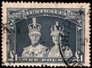 Australia #179, Incomplete Set, High Value, 1938, Used