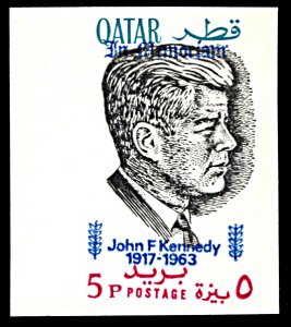 Qatar 101j, MNH imperf., John F. Kennedy (Michel 119Bb)