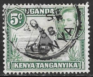 Kenya Uganda Tanganyika 67: 5c George VI and Dhow, used, F-VF