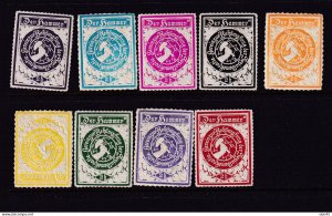 Germany Austria Hammer Advertising Stamps  Color Varieties MH 16165