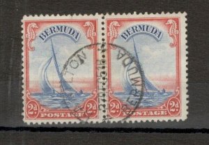 BERMUDA  - USED PAIR, 2d - NICE POSTMARK - 1936.
