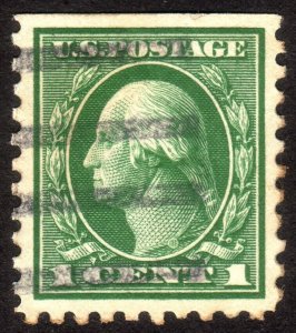 1914, US 1c, Washington, Used, Well centered, Sc 424