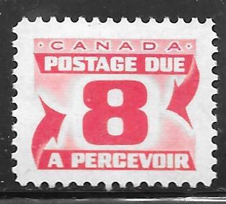 Canada J34: 8c Numeral, MH, VF