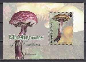 Antigua, Scott cat. 3140. Mushrooms of the Caribbean s/sheet.