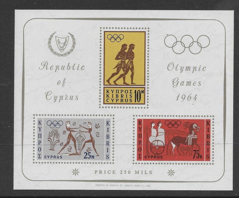 Cyprus 243a  1964   S/S  VF   NH