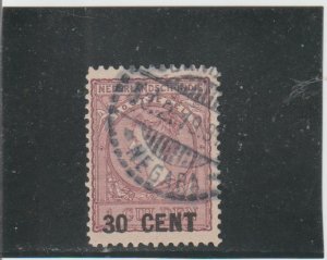 Netherlands Indies  Scott#  140  Used  (1918 Surcharged)