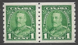 Doyle's_Stamps: XF-S MNH 1935 Scott #228** Canadian KGV Coil Pair of Stamps