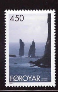 FAROE ISLANDS Scott 295 MNH** 1996 Rocky Coastline stamp