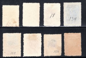 Brazil #151-158  set  F/VF  Used,  CV $56.50 .....   0770087