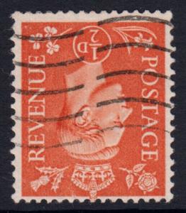 GB KGVI 1950 SET of Pale Colours Wm Inverted SG503Wi-507Wi Fine Used