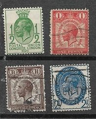 1929 Great Britain   British Empire Exhibition   SC# 205-208 Used  Fine