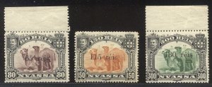 NYASSA #44-46 Mint NHx - 1903 Overprint Set