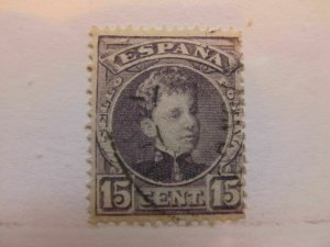 Spain Spain España Spain 1902 King Alfonso XIII 15c fine used stamp A5P1F56-