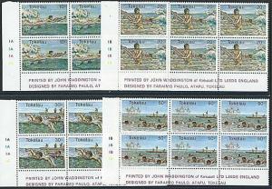 TOKELAU 1980 Water Sports set in imprint blocks of 6 MNH................41477