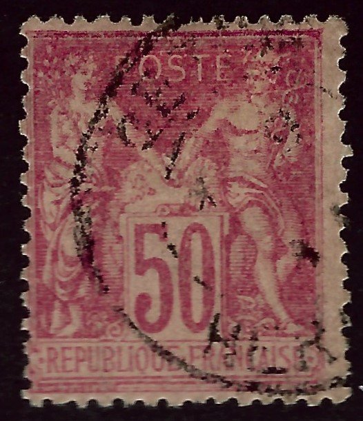 France #107 Used F-VF hr SC$30.00...Collectors unite!