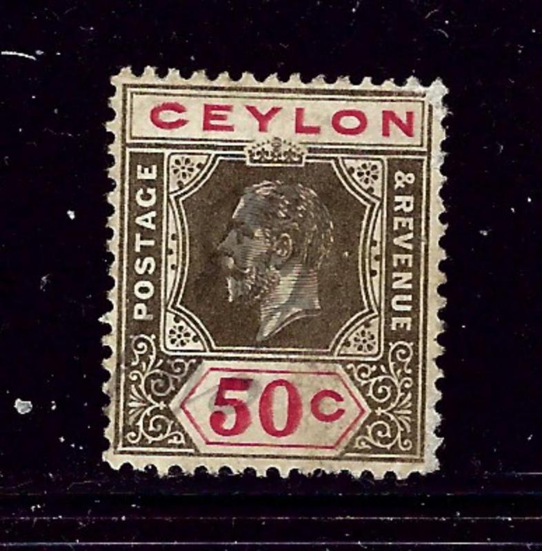 Ceylon 209 Used 1912 issue