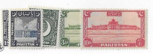 Pakistan Sc #47-54  set of 8 LH VF