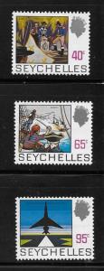 Seychelles 1969-72 QE Def Pirates Jet and Airport MNH A59