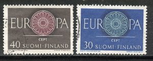 Finland # 376-7,  Used.