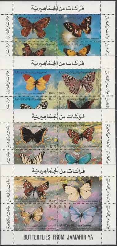 Libya #966z  MNH F-VF Sheets Of 4  CV $20.00 (SU6470L)