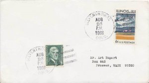 United States Colorado Silverthorne 1968 4-bar  1966-1986  Philatelic.