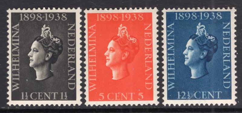 Netherlands 209-211 Unused Mint Hinged BIN