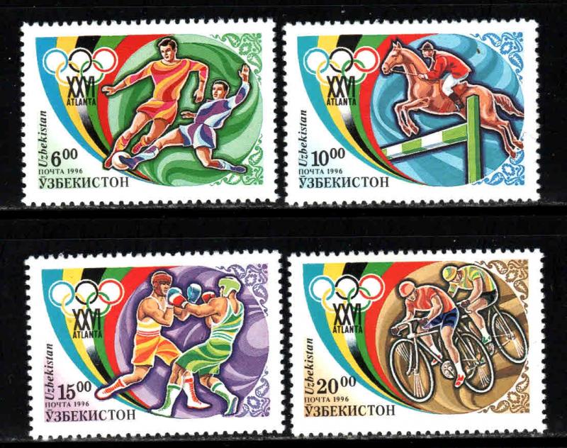 Uzbekistan # 114-17 ~ Cplt Set of Four