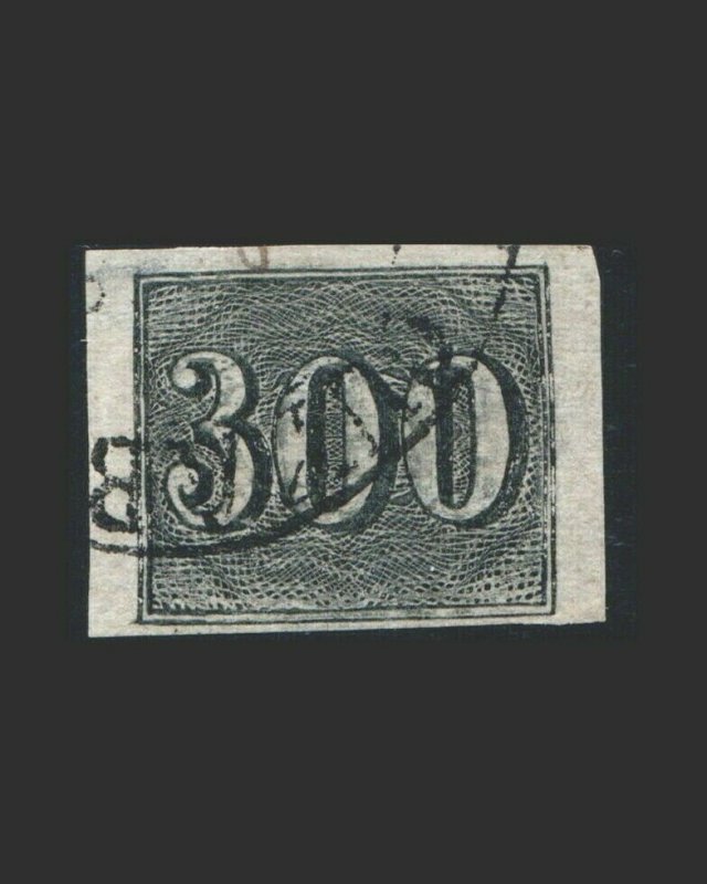 VINTAGE: BRAZIL 1850 USED,BH SCT # 27 $ 72.50 LT # BR1850B9