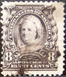 #  306 used 8c Martha Washington VG - (5786)