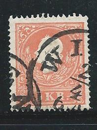 Austria 9 1858-9 5kr Used