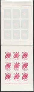 NORFOLK IS 1995 $1.80 Booklet of local 5c stamps SINGAPORE'95 overprint.....A700