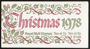 FX1 1978 Christmas booklet Complete cyl B3B8 Dot - good perfs