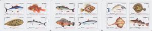 2019 France Fish 12 SA Bklt (Scott NA) MNH